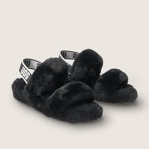 NEW Ugg Oh Yeah Slide Slipper Black Size 10